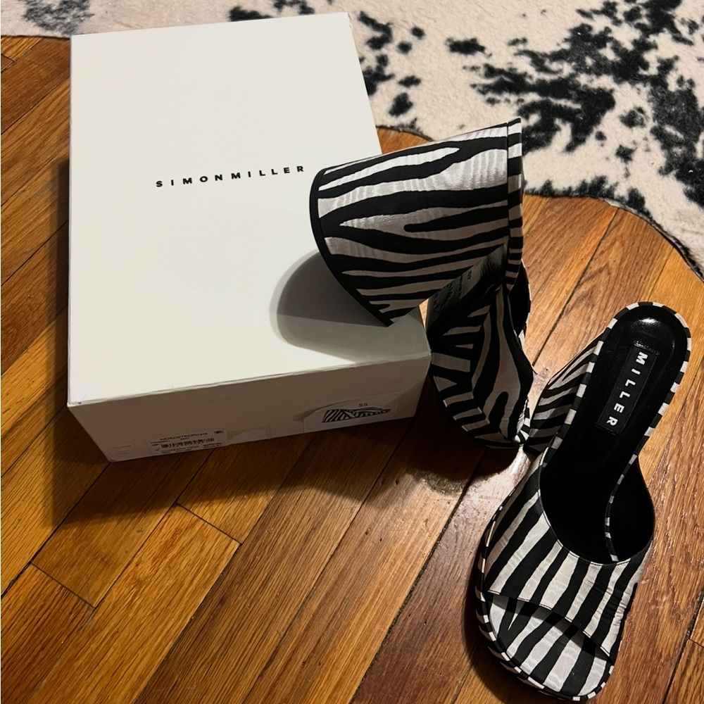 Simon Miller Chunky Heeled Mules - Picture 2 of 4